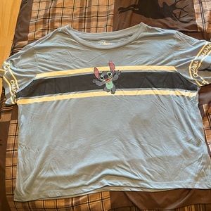 Disneys Stitch Crop Tee Size 3X